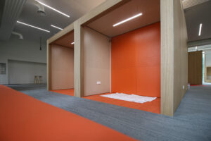 Rez-de-chaussée de l'aile Sud : espaces individuels (septembre 2020)